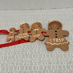 Gingerbread Measuring Spoon Set - Brown